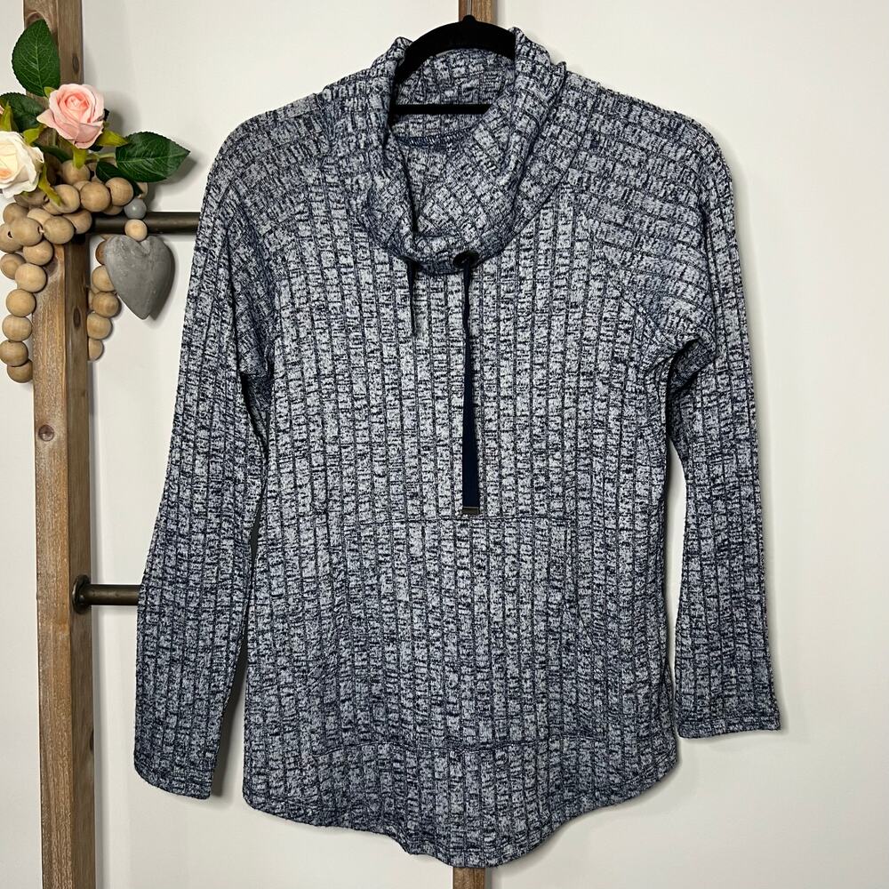 Nic Zoe Long Sleeve Cowl‎ Neck Sweatshirt Size Small